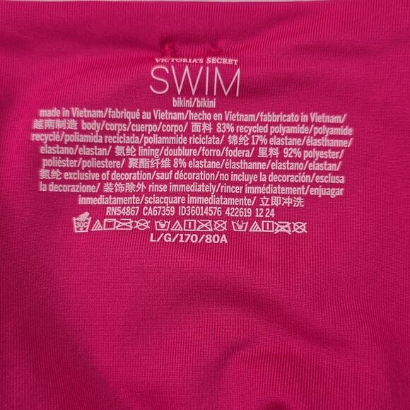 3107 Victoria's Secret Swim Essential Side-Tie Bikini Bottom Sz Large - Picture 6 of 6